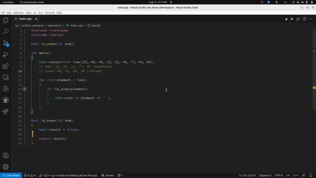cpps-16: loops, functions, bool type, operators (part 2)