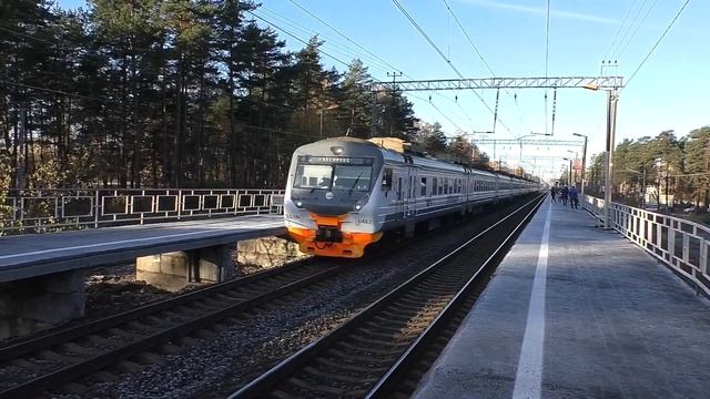 Электропоезд ЭД4М-0483 (ЦППК) скоростной пригородный поезд "РЭКС-экспресс" №7172 Москва - Крутое.