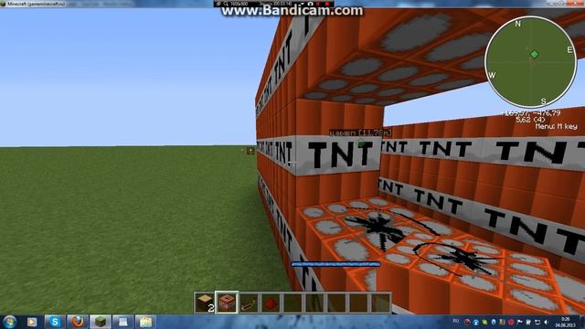 Как сделать большой ВЗРЫВ в игре MINECRAFT.