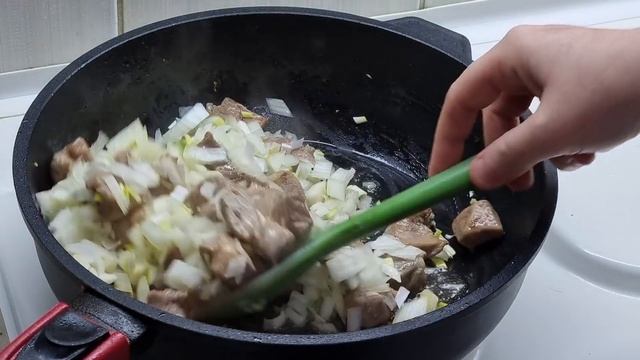 Самый вкусный ужин, Только печенья не хватает...Мукбанг каша с телятинкой