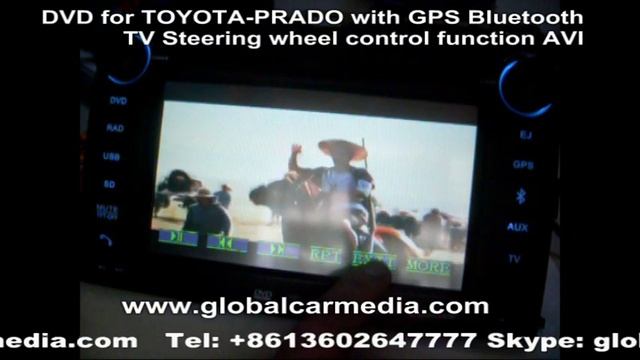TY 2000GPS TOYOTA PRADO with GPS Bluetooth TV Steering wheel control function AVI