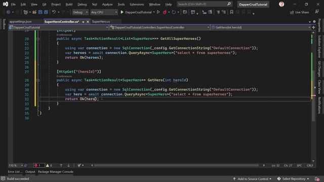 CRUD with Dapper in a .NET 6 Web API using SQL Server ?