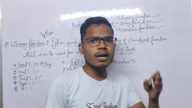 Built-in-functions  Types of built-in-function  Library function  Python  hindi  english
