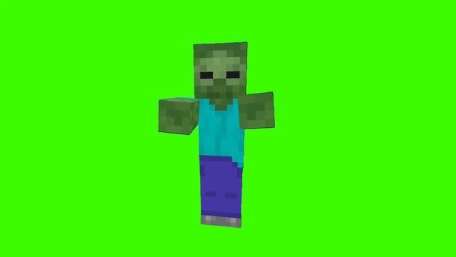 Zombie Green Screen Minecraft