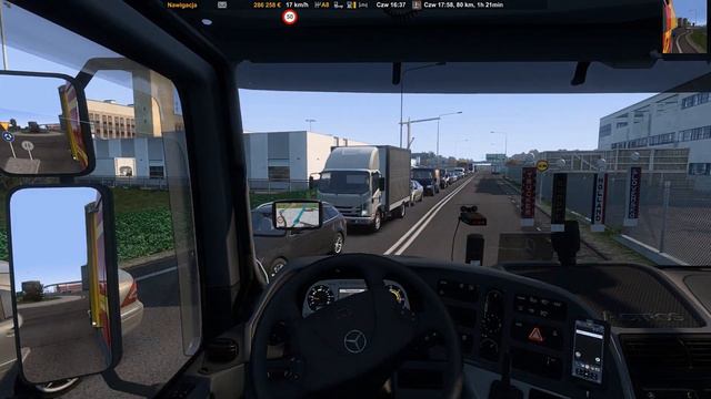 ETS2 1.45 PM 2.62 | Mercedes Actros MP2 | [PL] Świnoujście  - [DNK] København | 1440p #ETS2