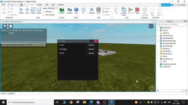 Adonis Admin PaneliRoblox Studio