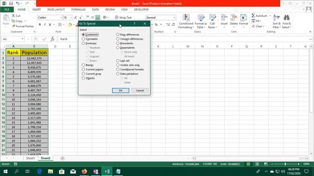 Excel how to paste or Select visible cells only