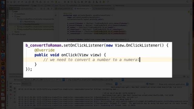 Android Studio Build a Roman Numeral Convertor Tutorial part 2