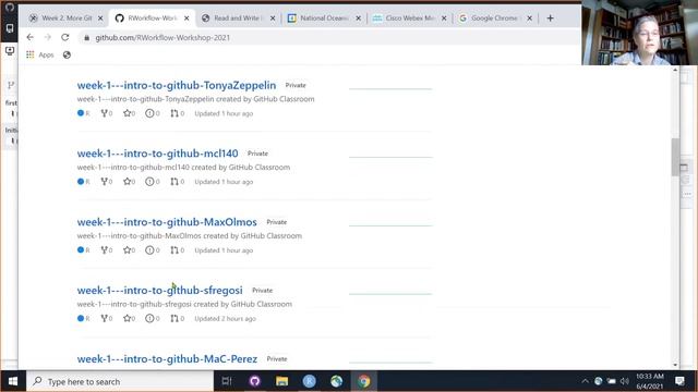 R Workflow Workshops 2021: Week 2 More Git/GitHub