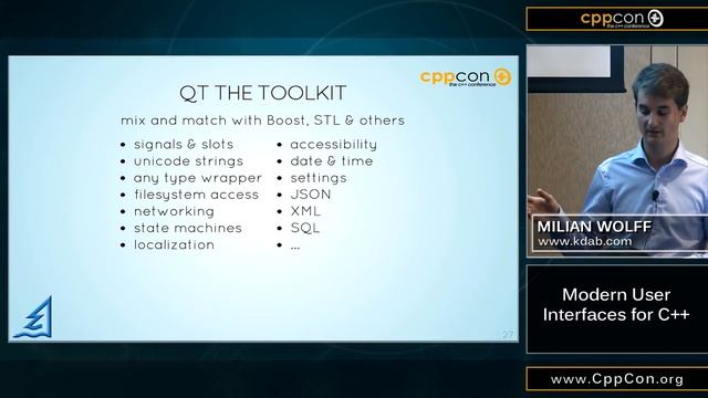 CppCon 2015: Milian Wolff "Modern User Interfaces for C++”