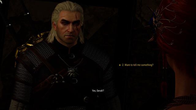 Geralt pays Triss Merigold a visit in the Bits in Novigrad