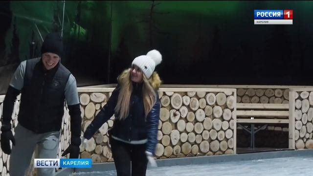 В Костомукше открылся еще один крытый каток