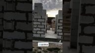 Дом из газобетона. Кладка стен из газобетона.