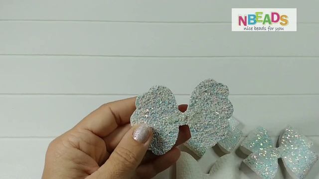 Белоснежные...СНЕЖНЫЕ бантикиБантики из экокожиNBEADS