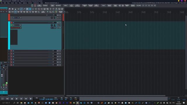 Настройка интерфейса REAPER под разрешение экрана