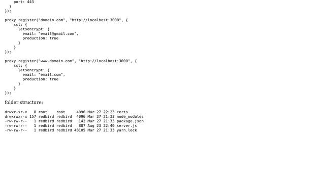 Unix & Linux: How to renewal ssl certificate on redbird proxy server?