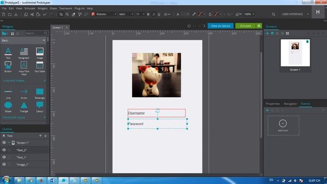 Hướng dẫn sử dụng công cụ tạo prototype  Justinmind