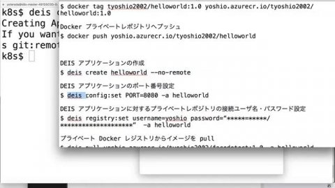 DEIS : deployment from Docker Image file on private Docker repository