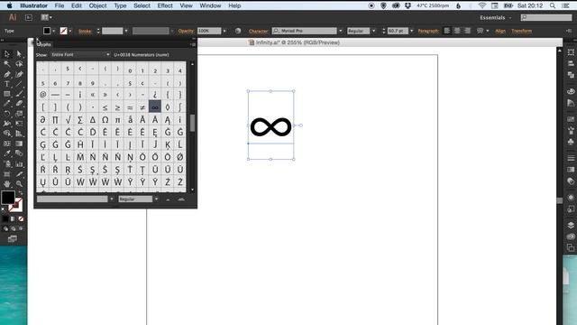 Learn How to Quickly Create an Infinity Symbol in Adobe Illustrator  Dansky