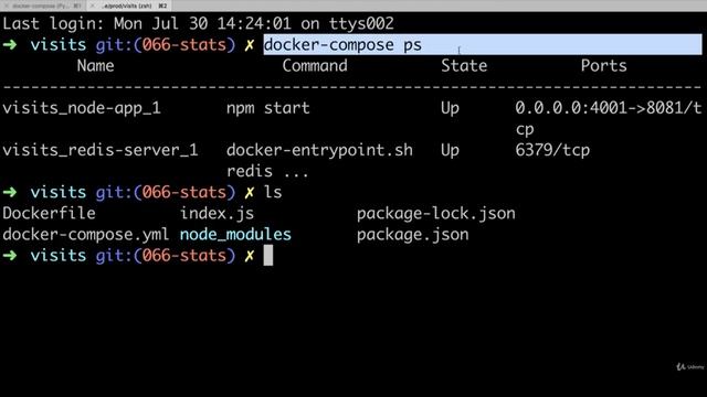 5 11 Container Status with Docker Compose
