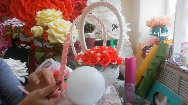 Корзинка из изолона.