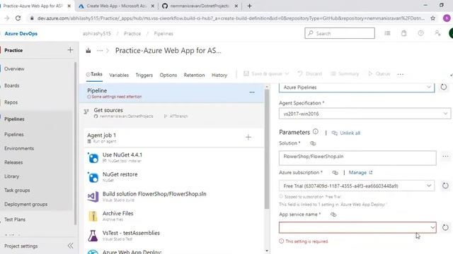 Azure devops CI/CD for dotnet application in telugu Part1
