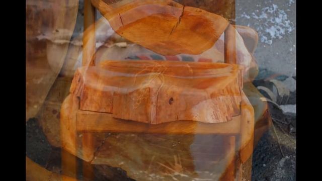 Стул из поперечного спила