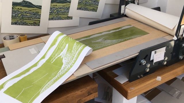 York Open Studios - Linocut Prints In My Studio