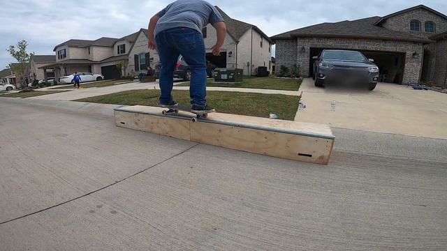 We Made a Skateboard Grind Box/Ledge - First Skate Session Vlog