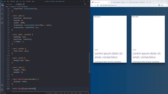 2 Types of News Cards Design with Transition on Hover (HTML & CSS)