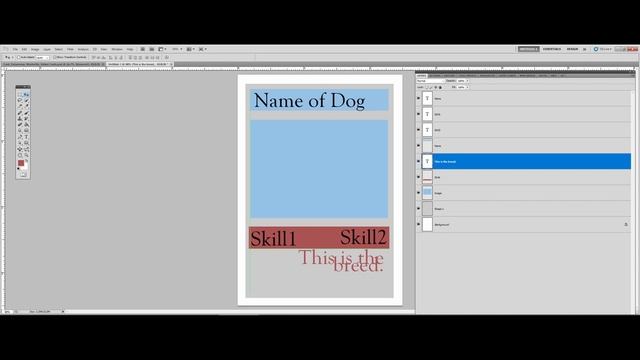 How to create playing cards in Adobe Photoshop using excel data merge, actions and batch jobs