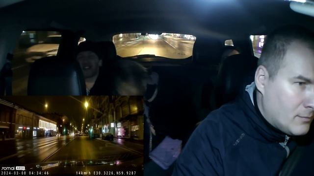 чуть дверь не снесли из за марамойки в такси