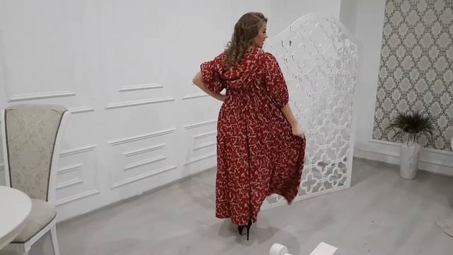 Платье ярусное из штапеля "Ангелика"