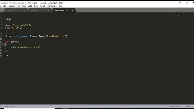 Conexion de Oracle con PHP