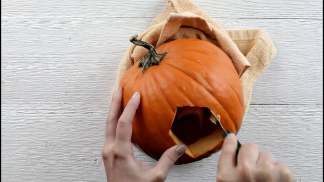 Make a Halloween Fairy Garden with a Pumpkin Fairy House!