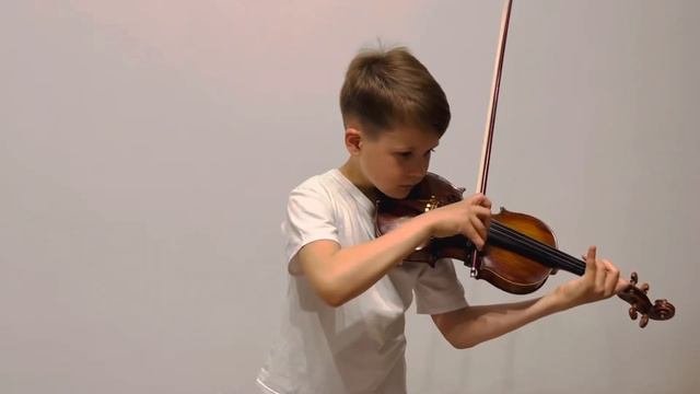 Мазас. Этюд 30. Максим Васильев 8 лет