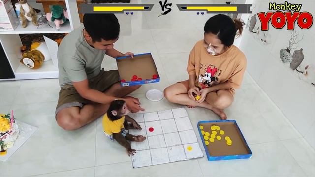 YoYo Jr plays fun game with mom and dad