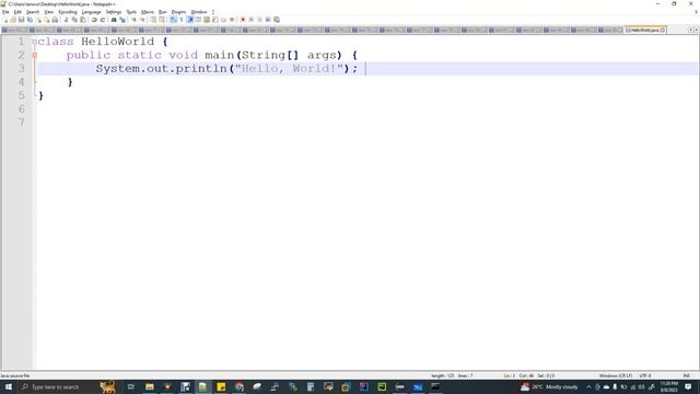 Java #4 Hello World  & Execution Types
