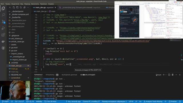 GoLang #167 - telegram-bot - ошибки в /sw