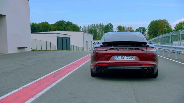 The New Porsche Panamera Turbo S Design In Cherry Metallic