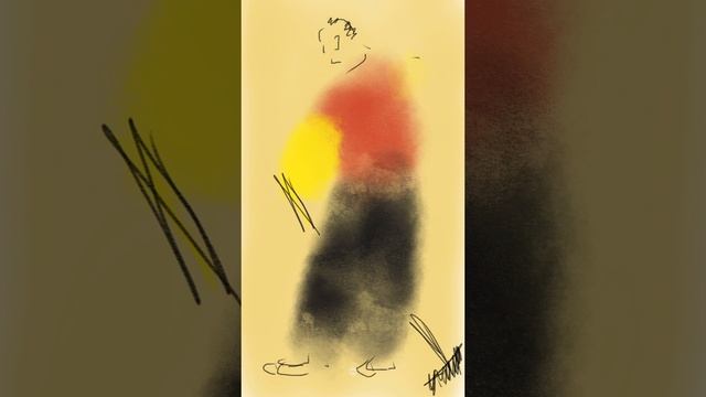 Зарисовки когда нет блокнота/планшета или стеснение мешает #shorts #наброски #quicksketch