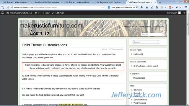 WordPress Child Theme Generator (Part 5)