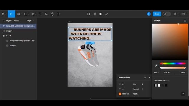 How to create poster in Figma || tutorial || uiux