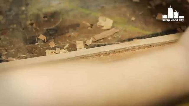 DIY creative wall lamp with led strip out of plywood