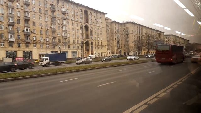 [4K] Москва Ленинский проспект  2 ноября 2018 г.