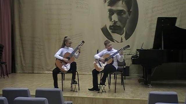 436 Дуэт гитаристов Коваленко Лиза  Симернин Влад  г Москва  Козлов Баркарола для принцессы