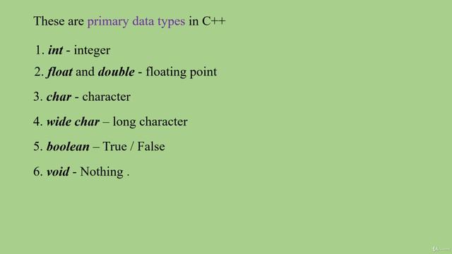 7. Data Types in C++
