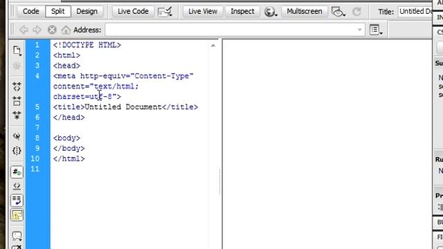 Adobe dreamweaver CS5 HTML5 tutorial 1( Basic Syntax)