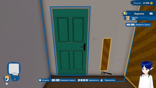 НЕБЕСНАЯ СИНЕВА  ➤ HOUSE FLIPPER 2 #8 #games #витуберы #летсплей