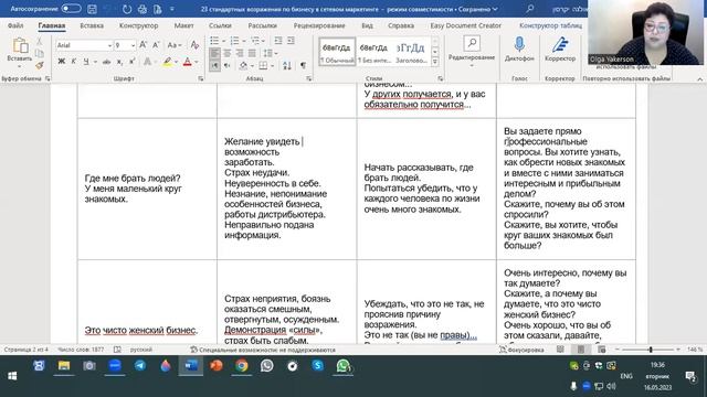 Как работать с возражениями. Ольга Якерсон